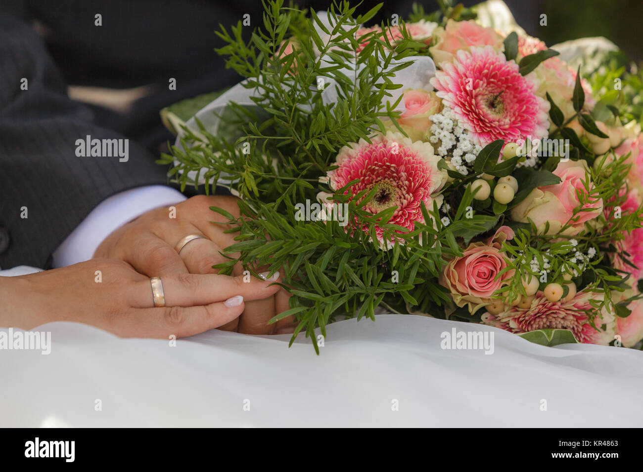 Brautstrauss heiraten Hochzeit Foto Stock