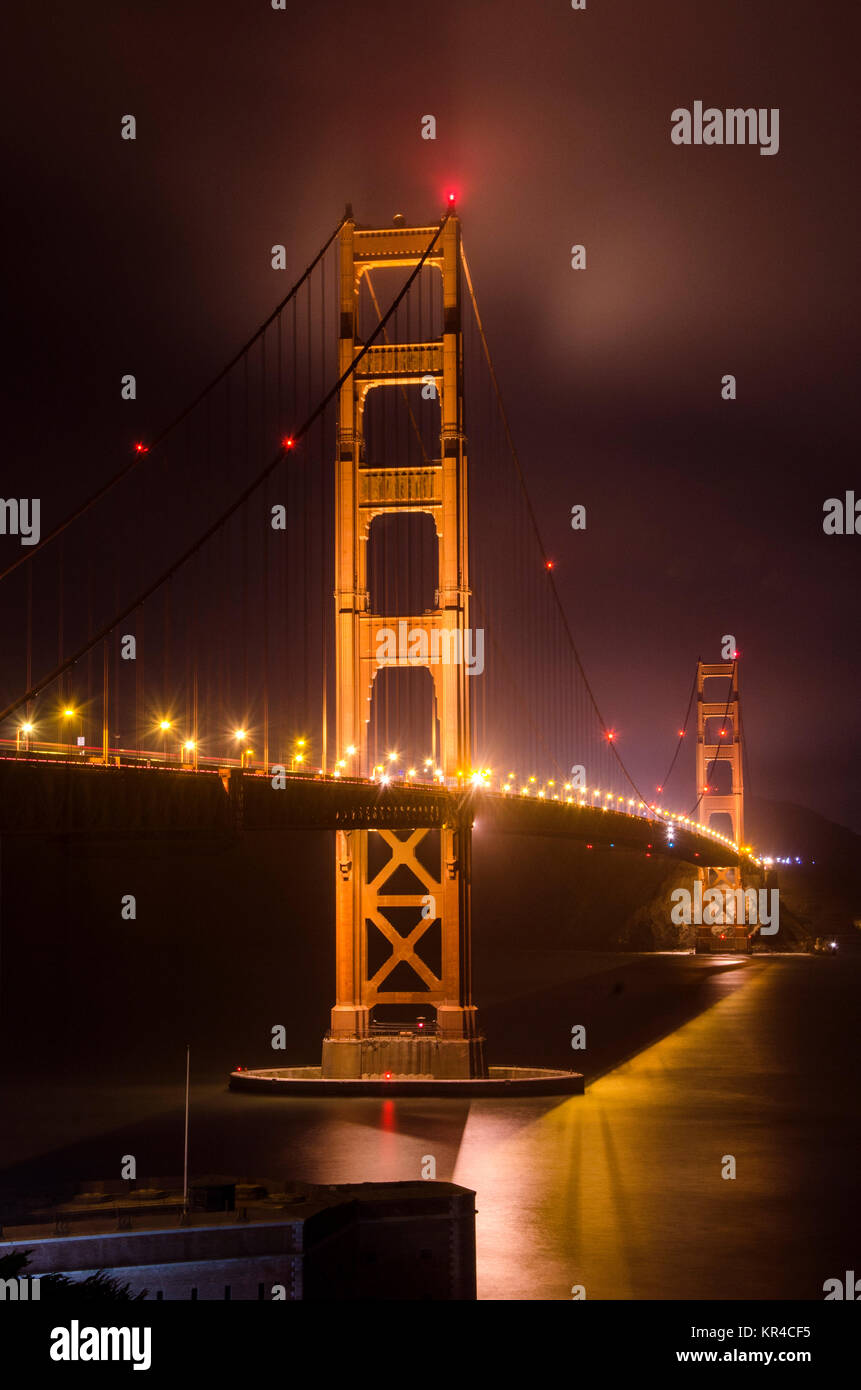 Golden Gate Bridge di San Francisco, California Foto Stock