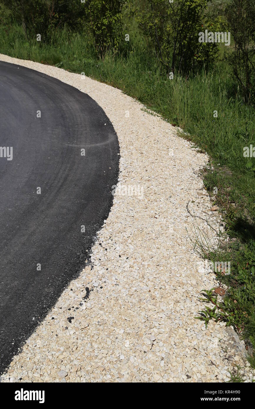 confine della strada Foto Stock