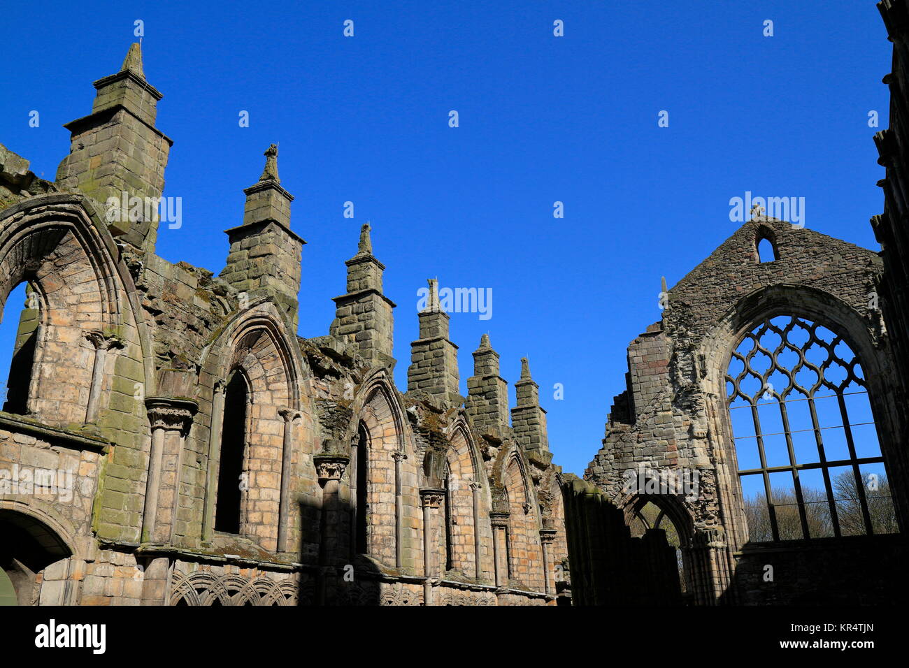 Il Palazzo di Holyrood a Edimburgo, Scozia Foto Stock