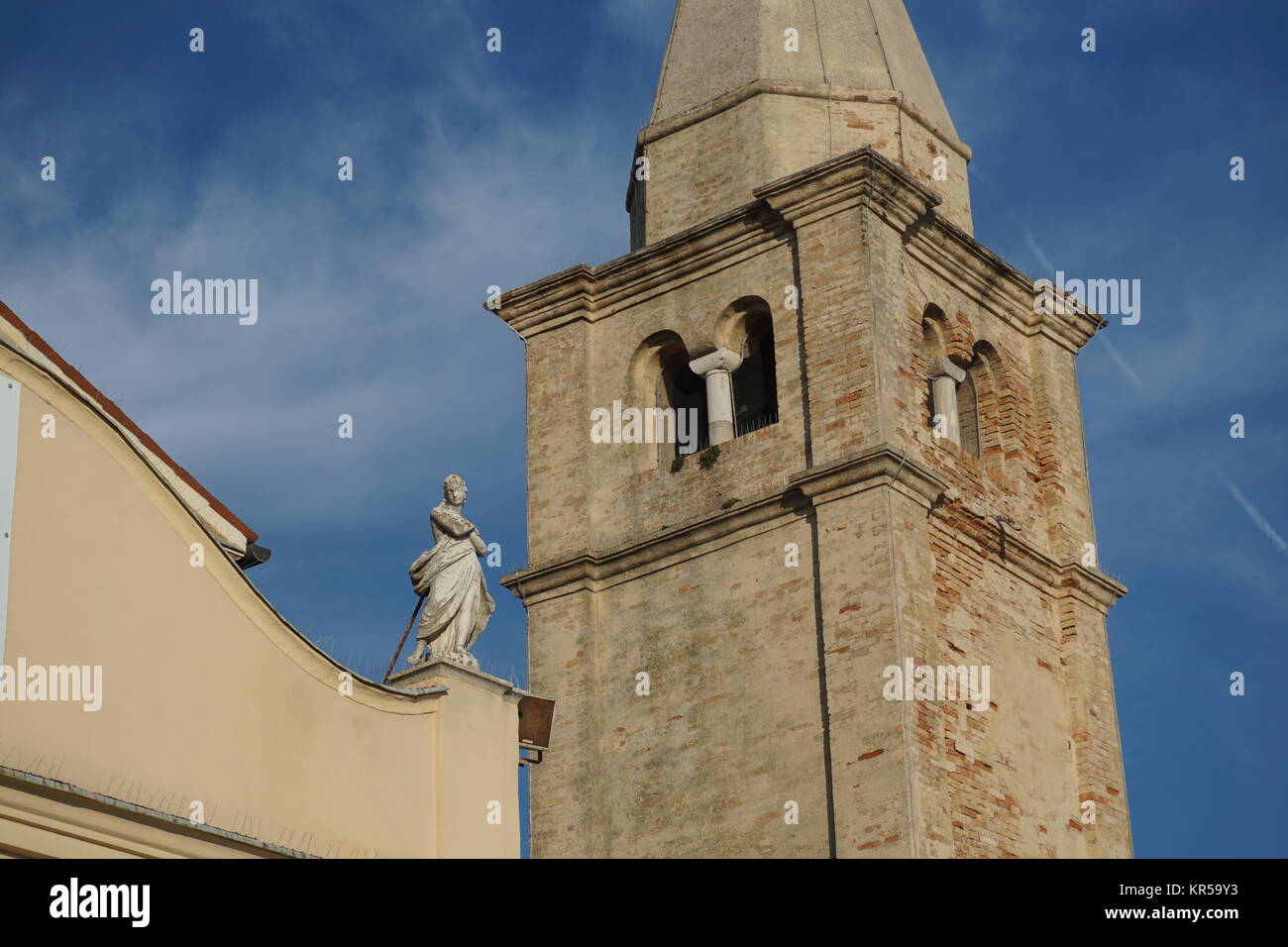 caorle,chiesa,madonna dell angelo,molo,mare,adriatico,santuario,medievale Foto Stock