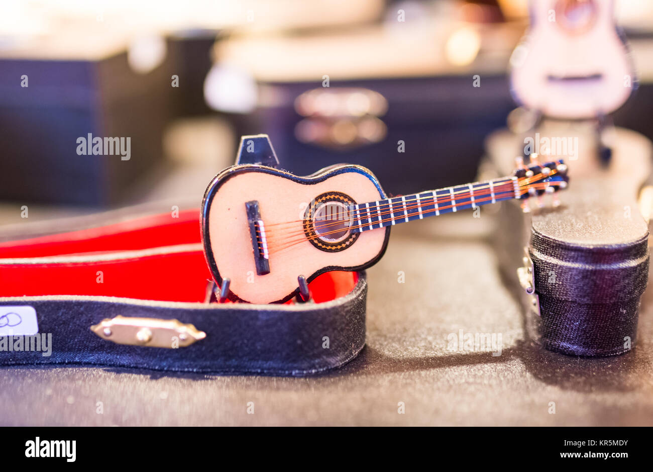 Chitarra in miniatura Foto Stock