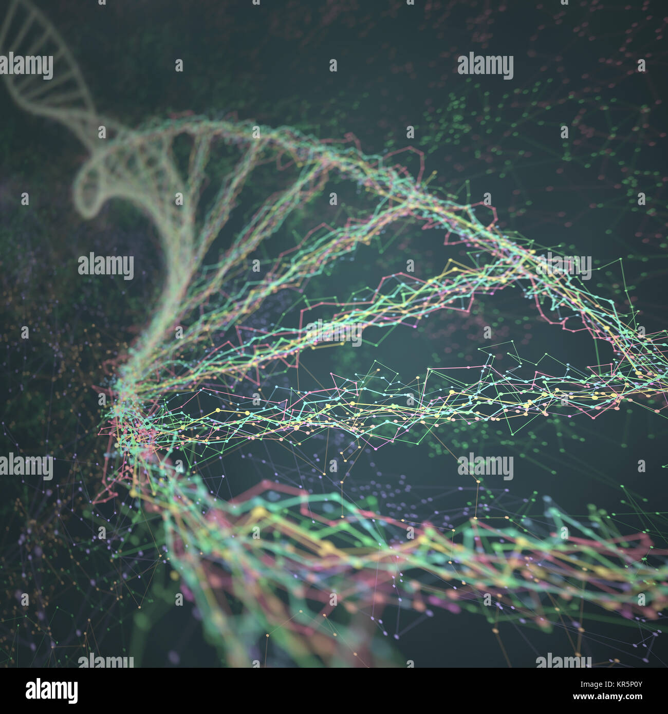 DNA di ingegneria genetica Foto Stock