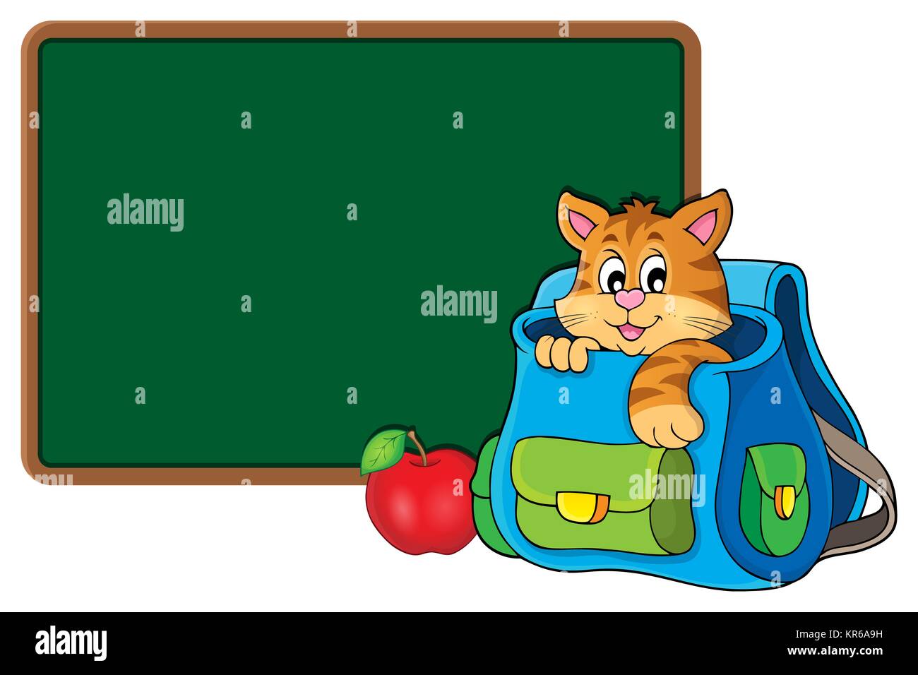 Gatto in tema zainetto immagine 2 Foto Stock