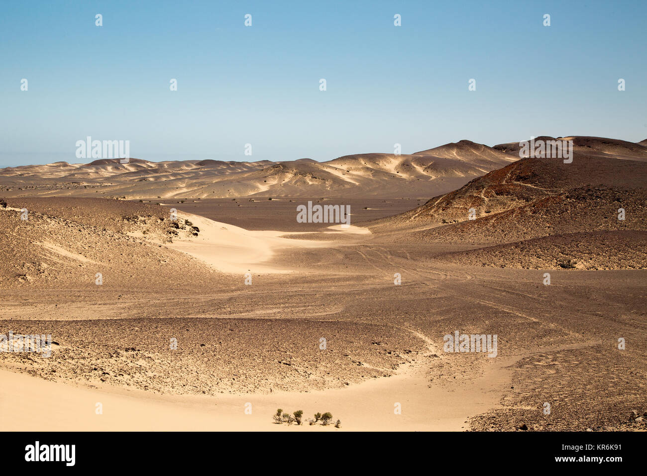 Le dune di sabbia a Skeleton Coast Namibia Foto Stock