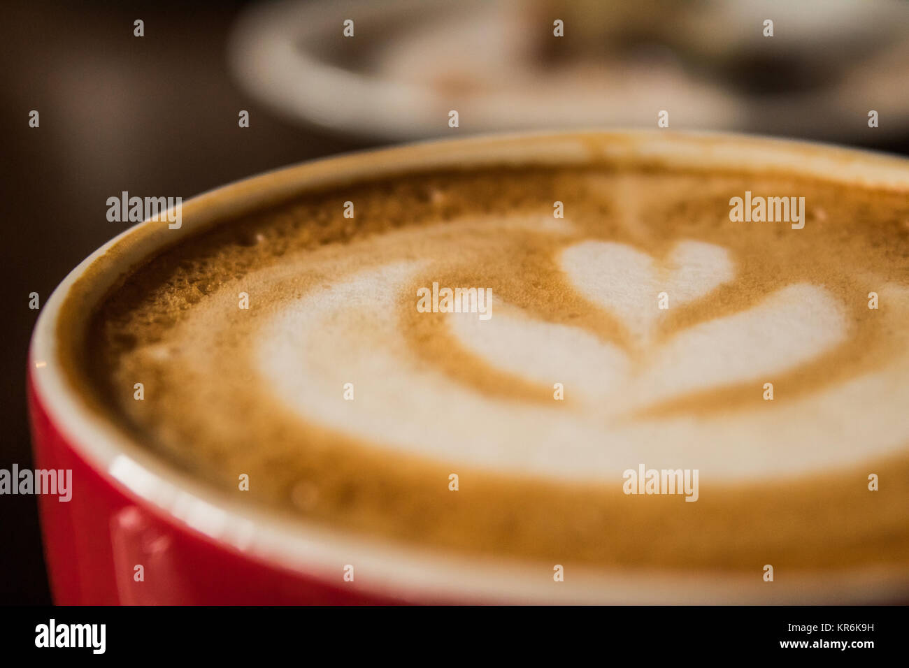 Primo piano di una tazza di caffè Foto Stock