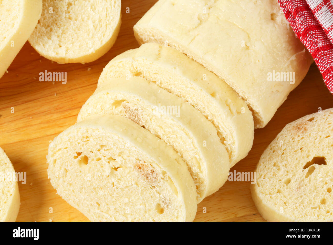 Sollevate gnocchi di pane Foto Stock