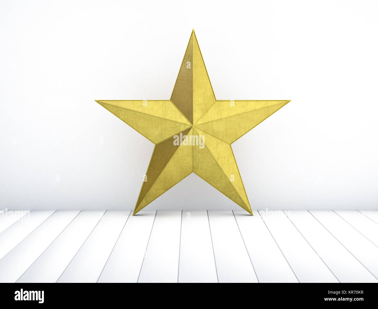 Stella Di Natale In 3d.Golden Stella Di Natale Isolato Su Sfondo Bianco Il Rendering 3d Foto Stock Alamy