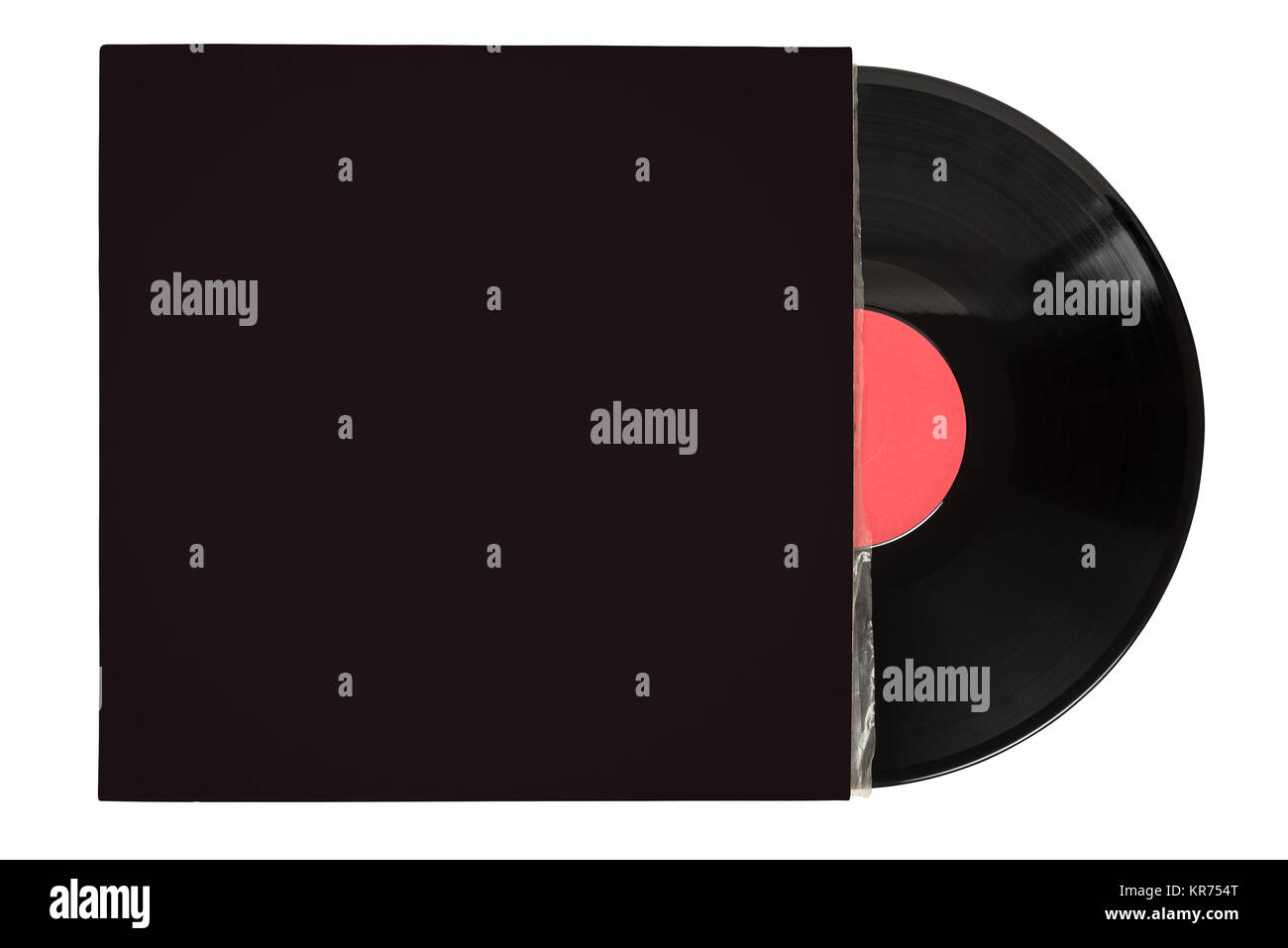 Dischi in Vinile in copertina vuota Foto stock - Alamy