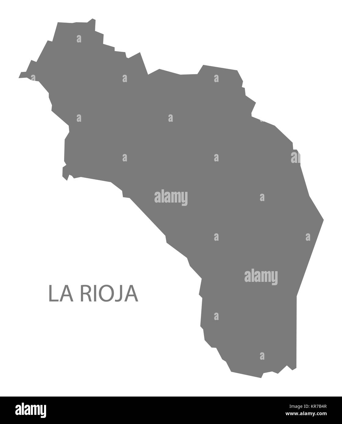 La Rioja argentina Map grigio Foto Stock