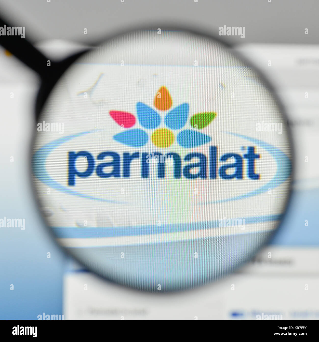 Milano, Italia - 1 Novembre 2017: logo Parmalat sulla homepage del sito web  Foto stock - Alamy