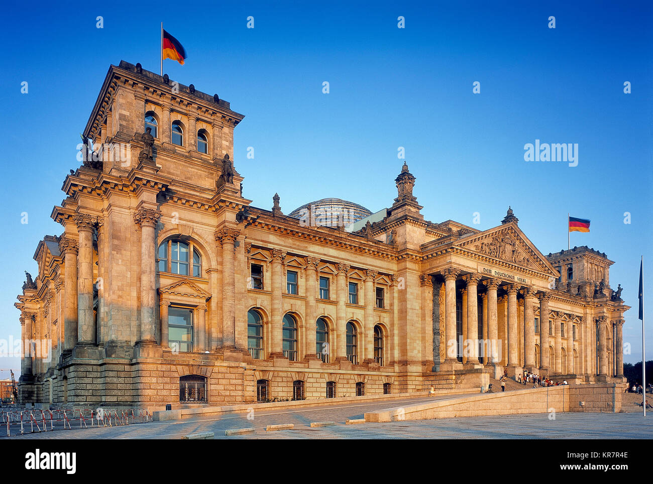 Il palazzo del Reichstag a Berlino, il luogo di riunione del parlamento tedesco Foto Stock