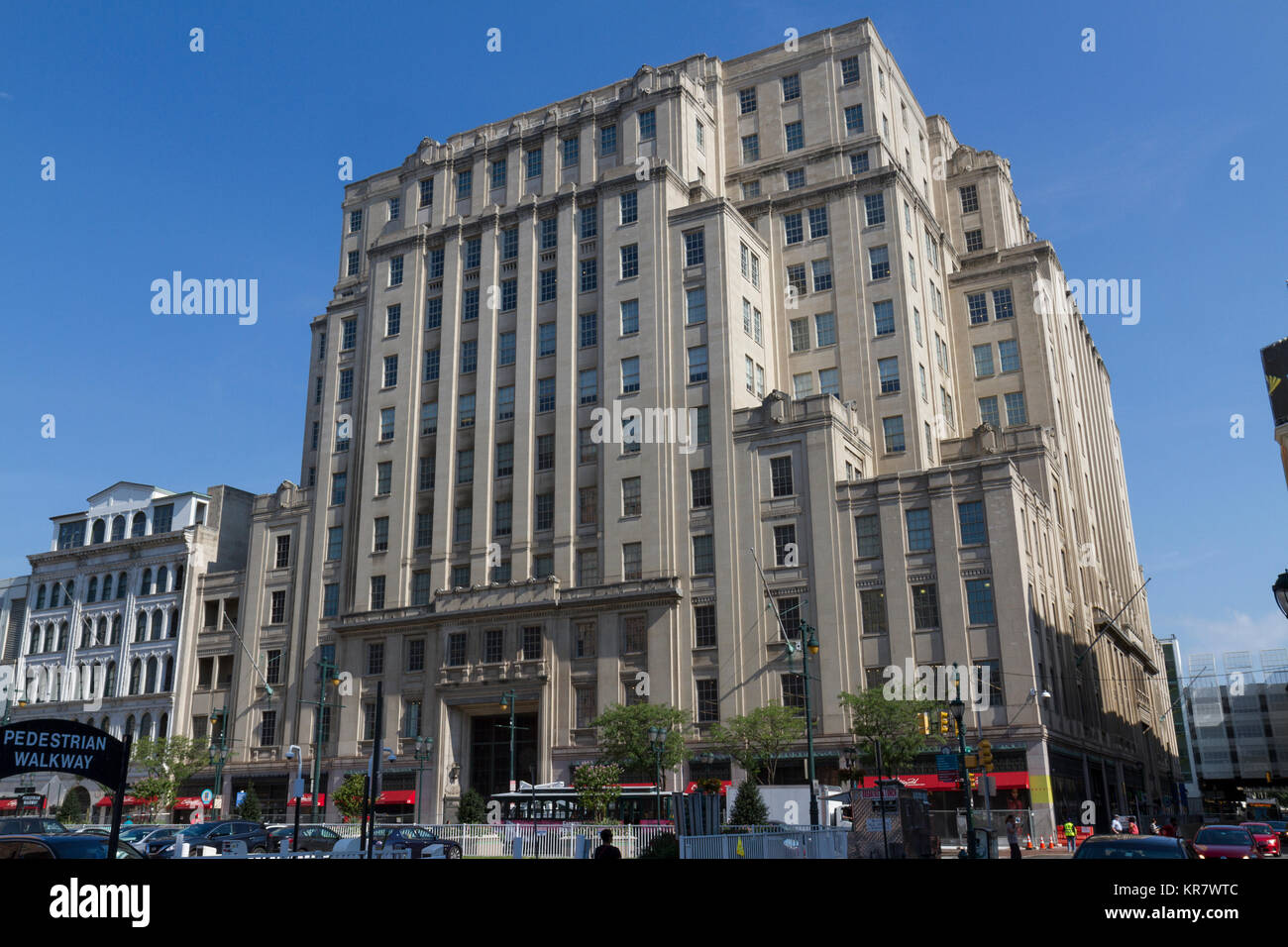 801 torre del mercato su Market Street, Philadelphia, Pennsylvania, Stati Uniti. Foto Stock