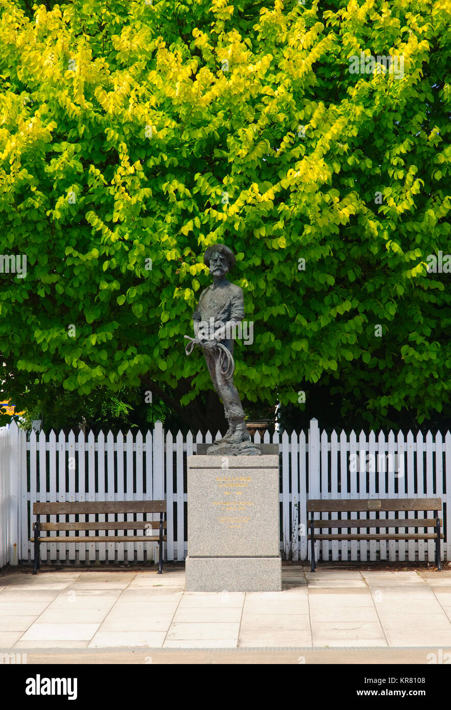 Alexander Cameron statua, Penola, Coonawarra, South Australia, Australia Foto Stock