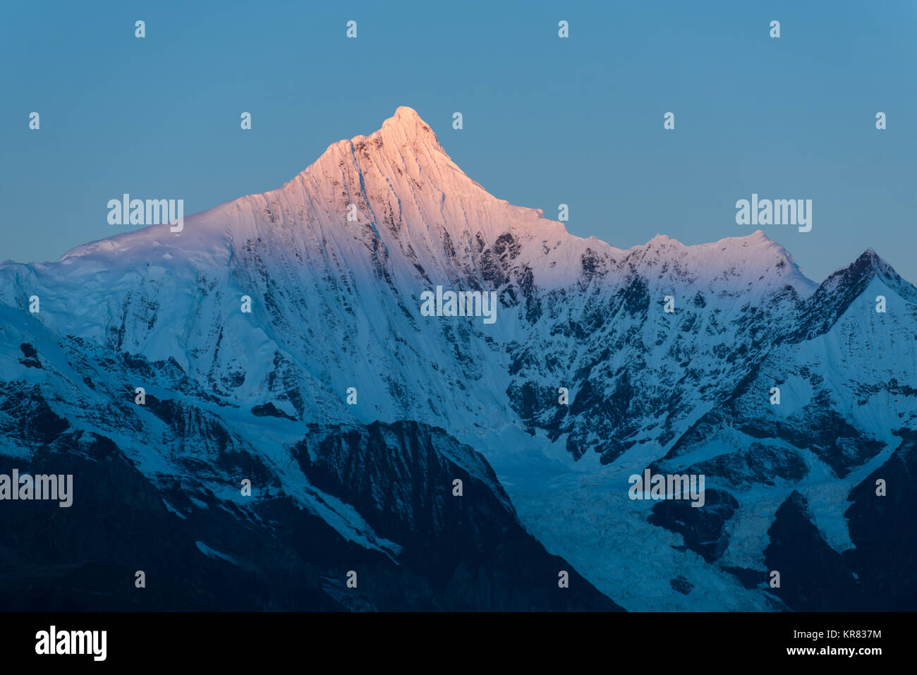 Meili Snow Mountain,nella provincia dello Yunnan,Cina Foto Stock