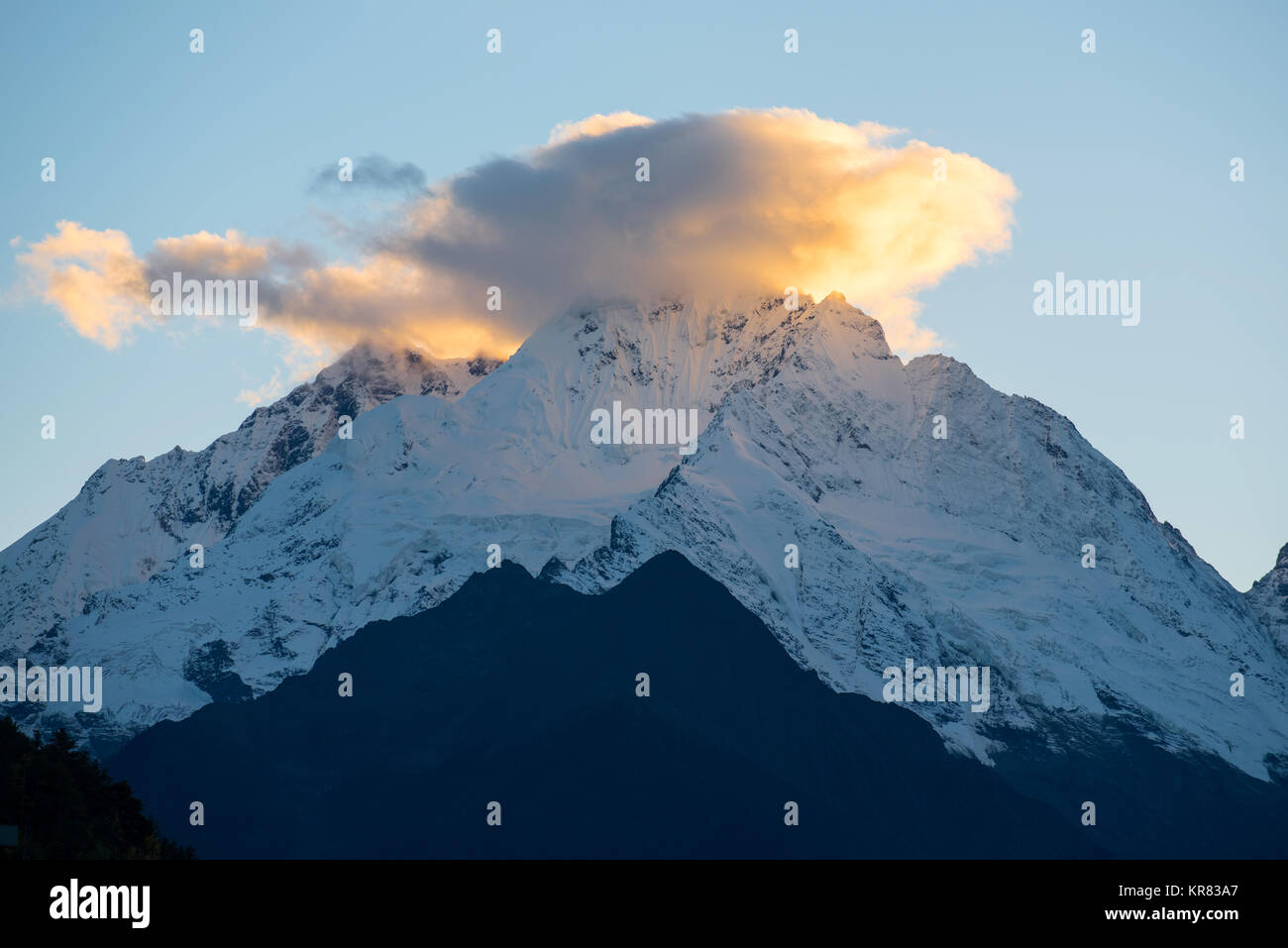 Meili Snow Mountain,nella provincia dello Yunnan,Cina Foto Stock