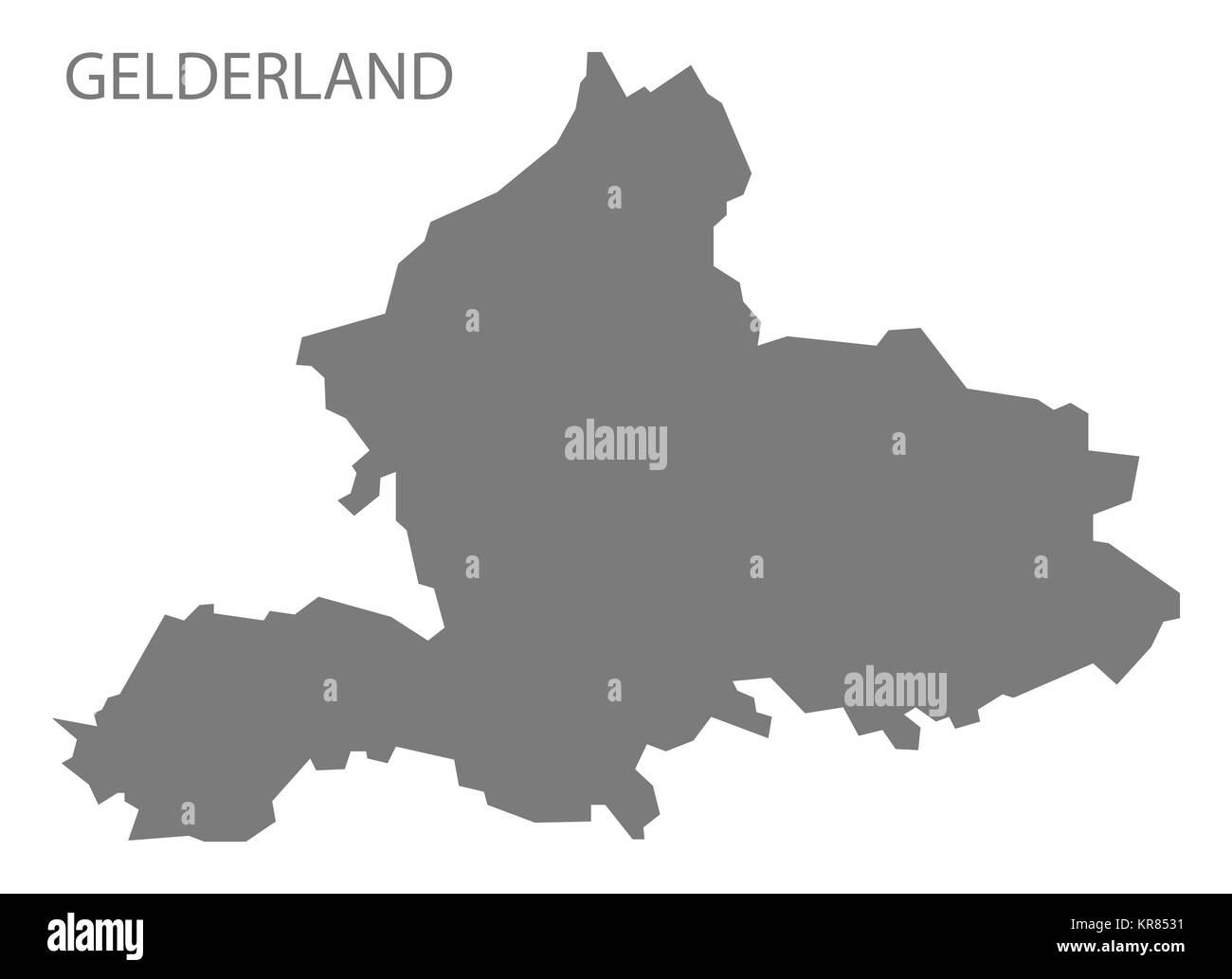 Gelderland Paesi Bassi Mappa grigio Foto Stock