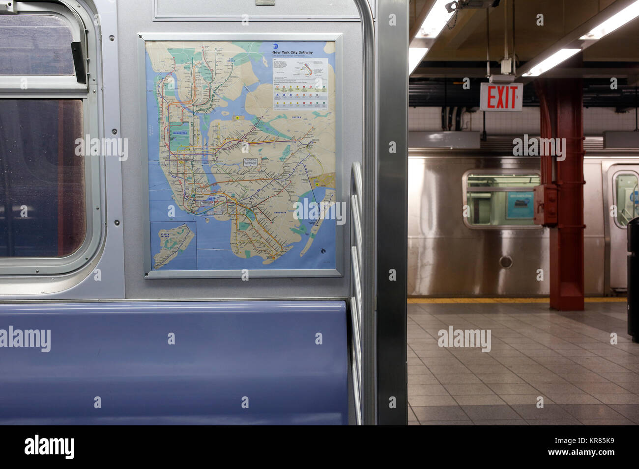 Mappa della metropolitana di new york city immagini e fotografie stock