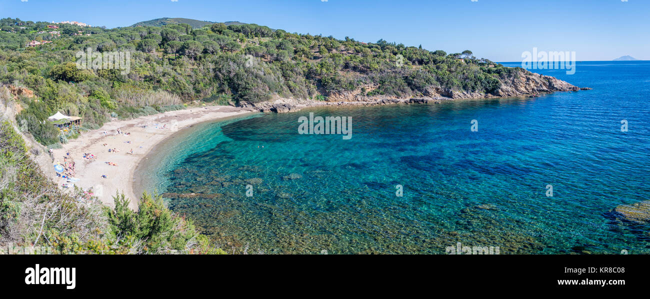 Barabarca Spiaggia Vicino Capoliveri Isola Delba Italia