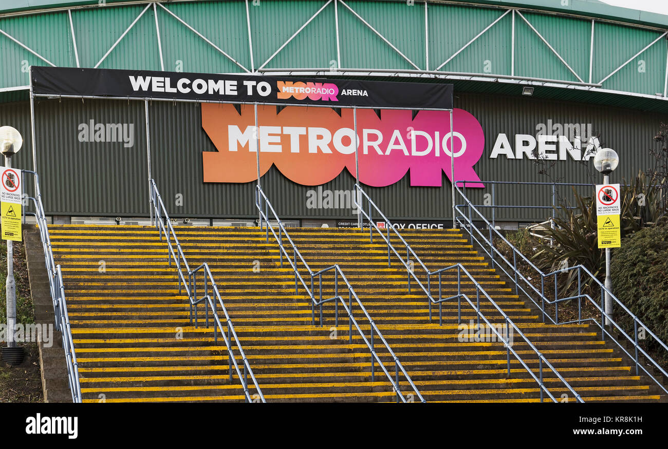 Metro Radio Arena, sport e luogo di divertimento a Newcastle upon Tyne, Regno Unito. Foto Stock