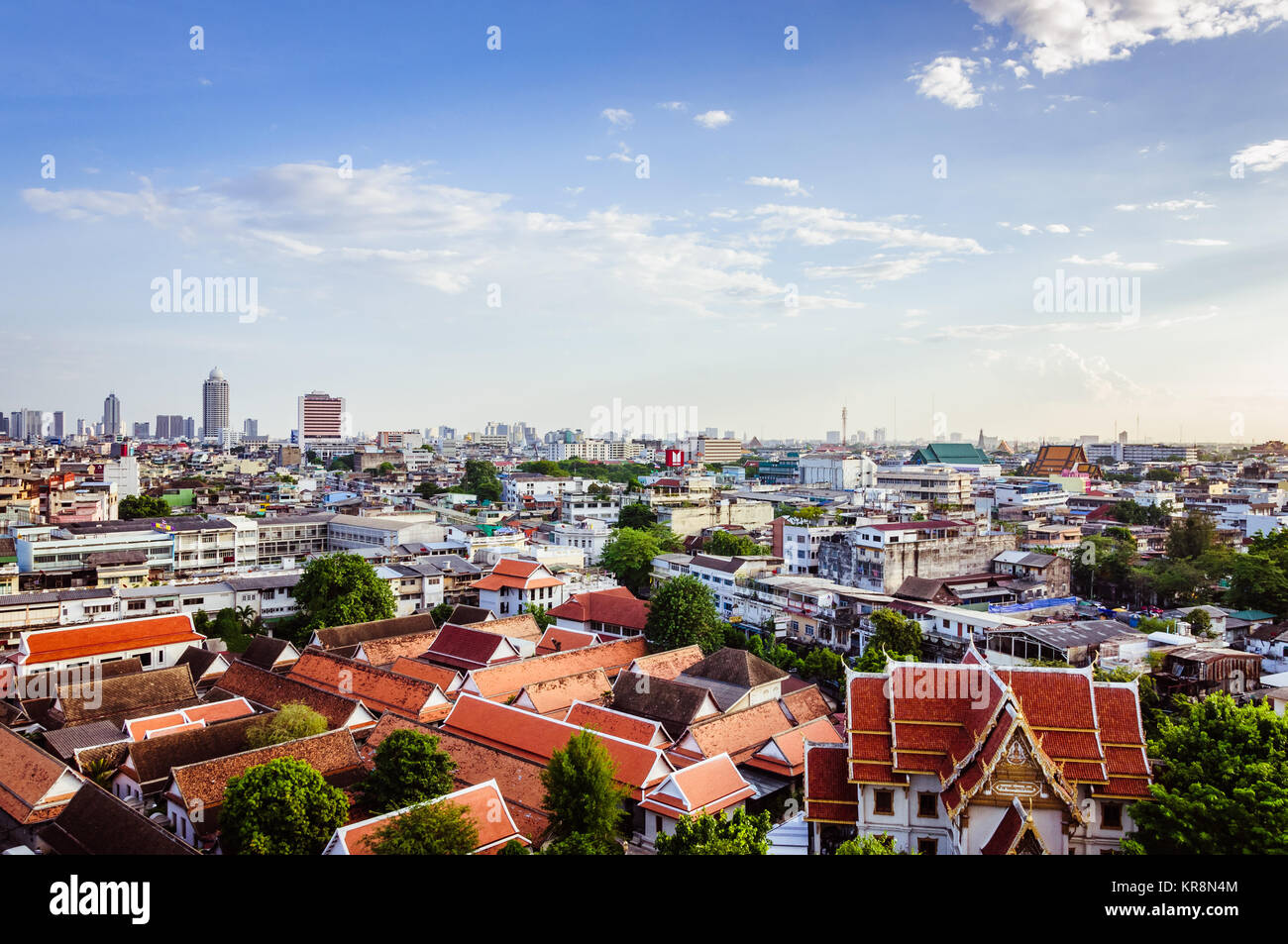 Spettacolare vista sul panorama di Bangkok Foto Stock