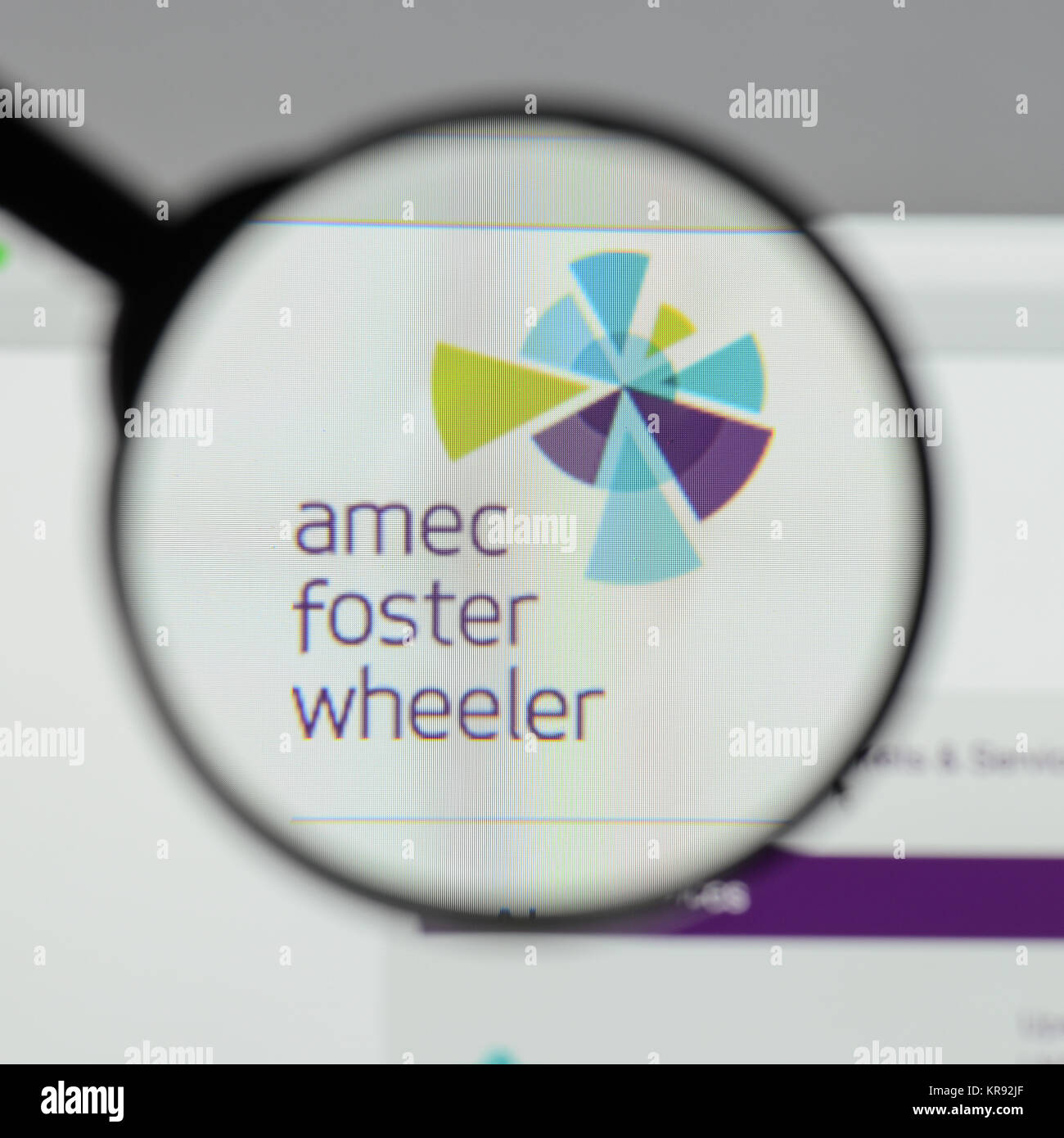 Milano, Italia - 10 agosto 2017: Amec sito web. Si tratta di una multinazionale britannica di consulenza, progettazione e project management company . Logo Amec visibl Foto Stock