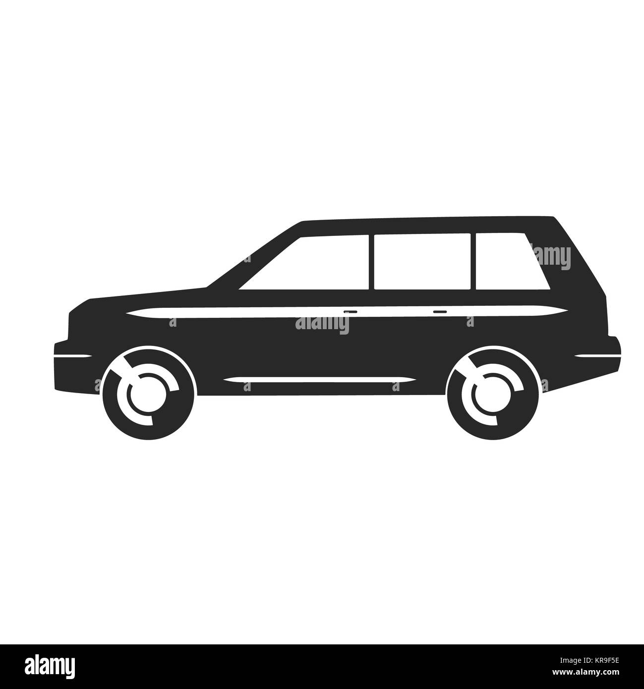 Icona di vettore di auto Foto Stock