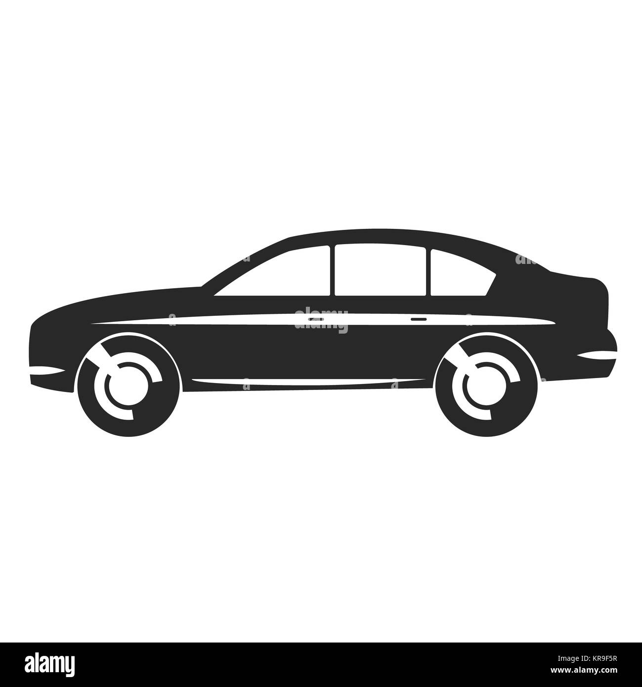 Icona di vettore di auto Foto Stock