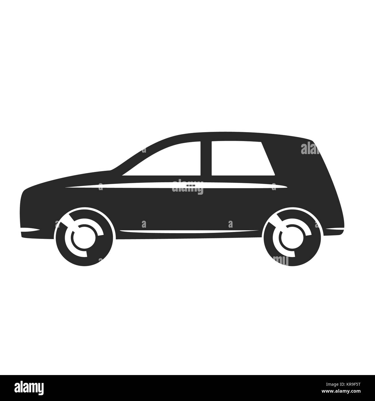 Icona di vettore di auto Foto Stock