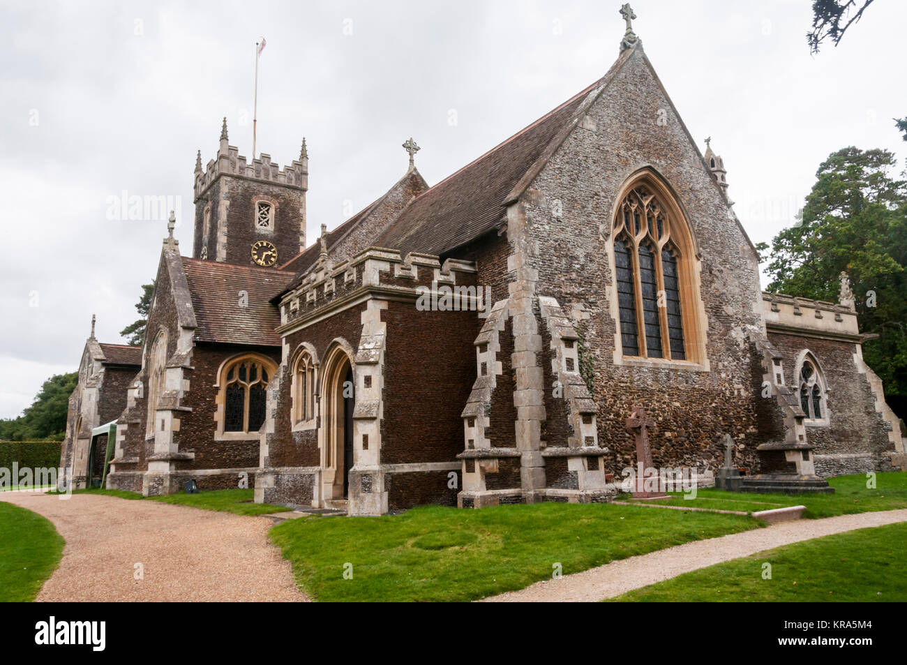 St Mary Magdalene Church Sandringham. Foto Stock