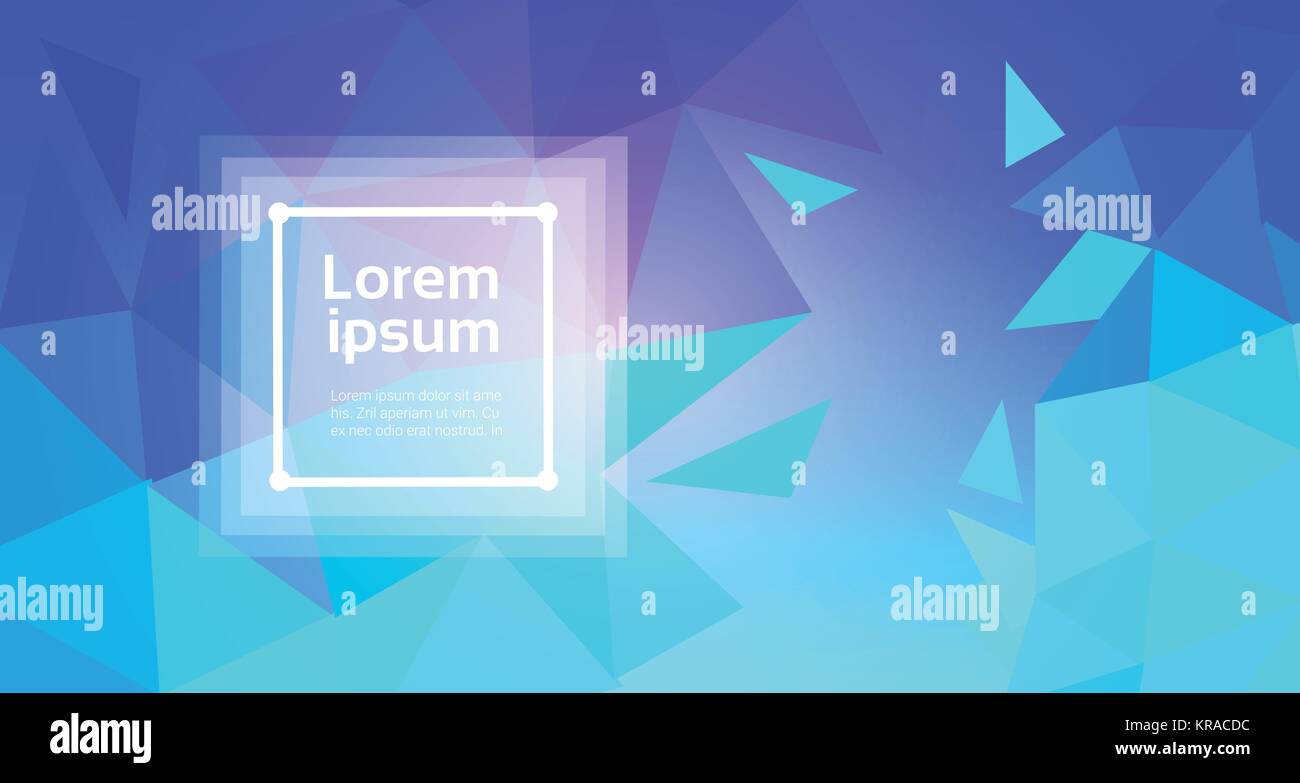 L'arte astratta sfondo con moderni elementi geometrici poligonale modello Triangulars Banner con spazio di copia Illustrazione Vettoriale