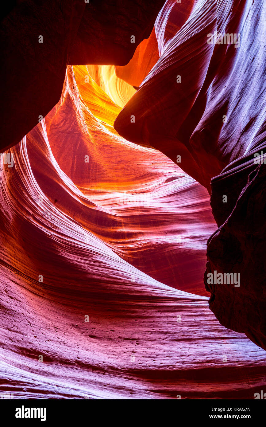 L'Antelope Canyon, pagina Foto Stock
