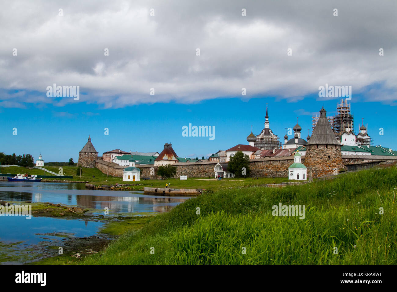 La fortezza del monastero di solovetsky,carelia,Nord della Russia. Foto Stock