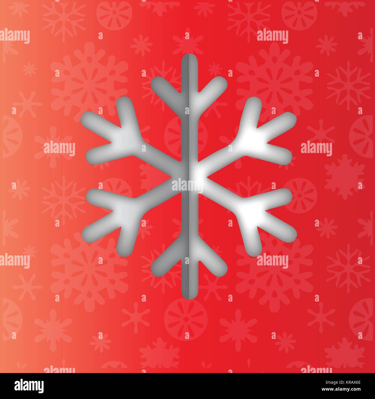 L'icona del fiocco di neve clipart Foto Stock