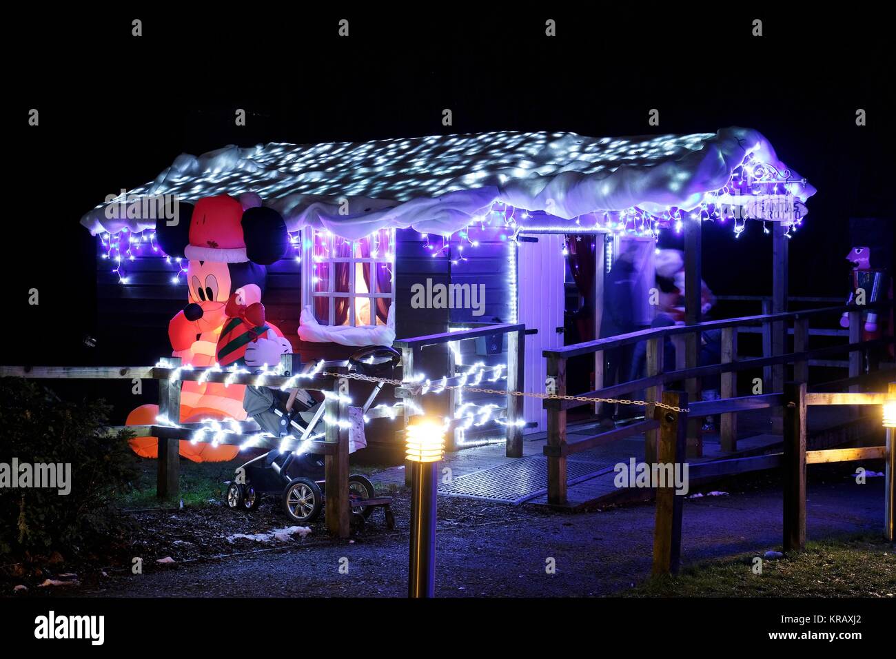 Santa Grotta a Trentham Gardens Foto Stock