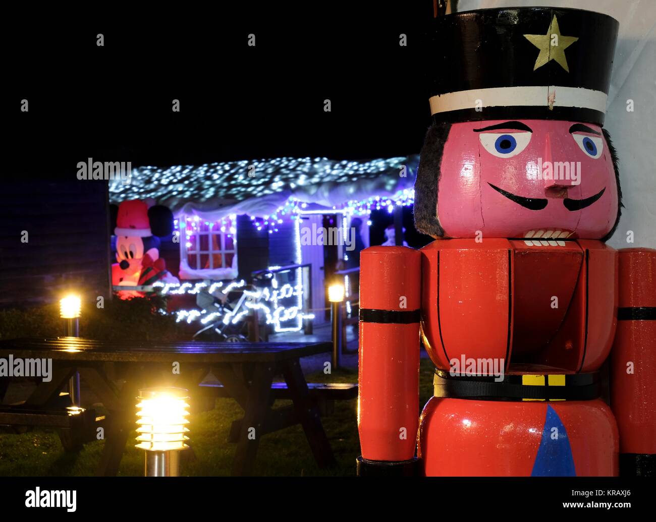 Santa Grotta a Trentham Gardens Foto Stock