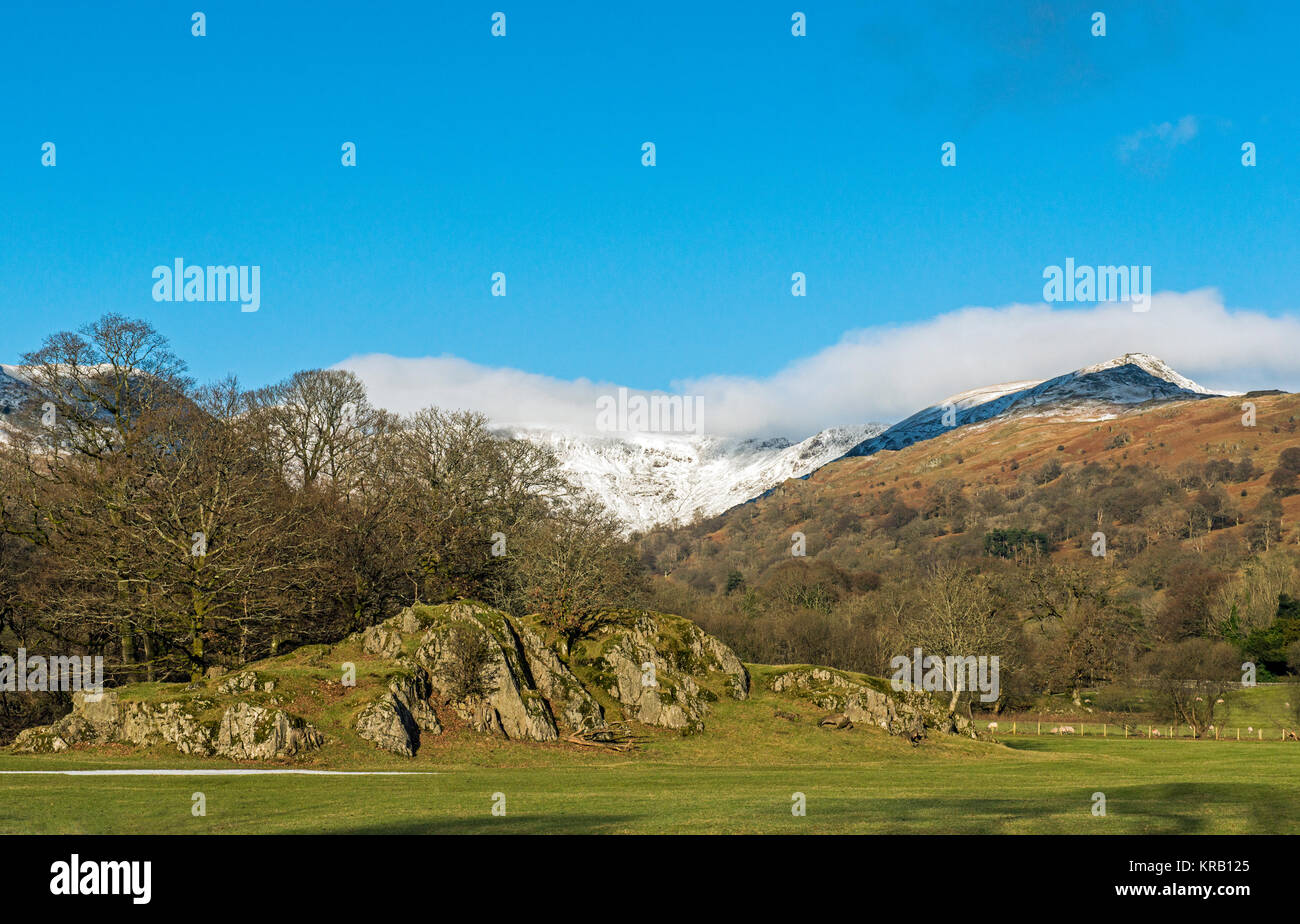 Fairfield da Ambleside Park Lake District Foto Stock