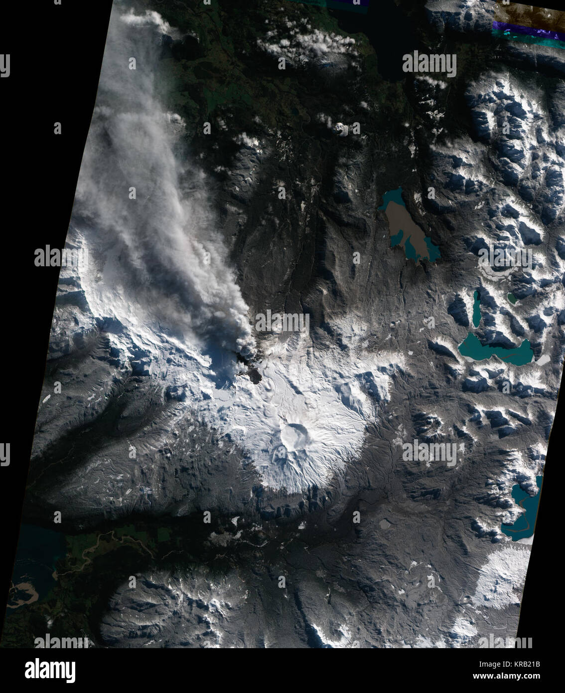 IDL file TIFF Puyehue-Cordón Caulle, Agosto 18, 2011 Foto Stock