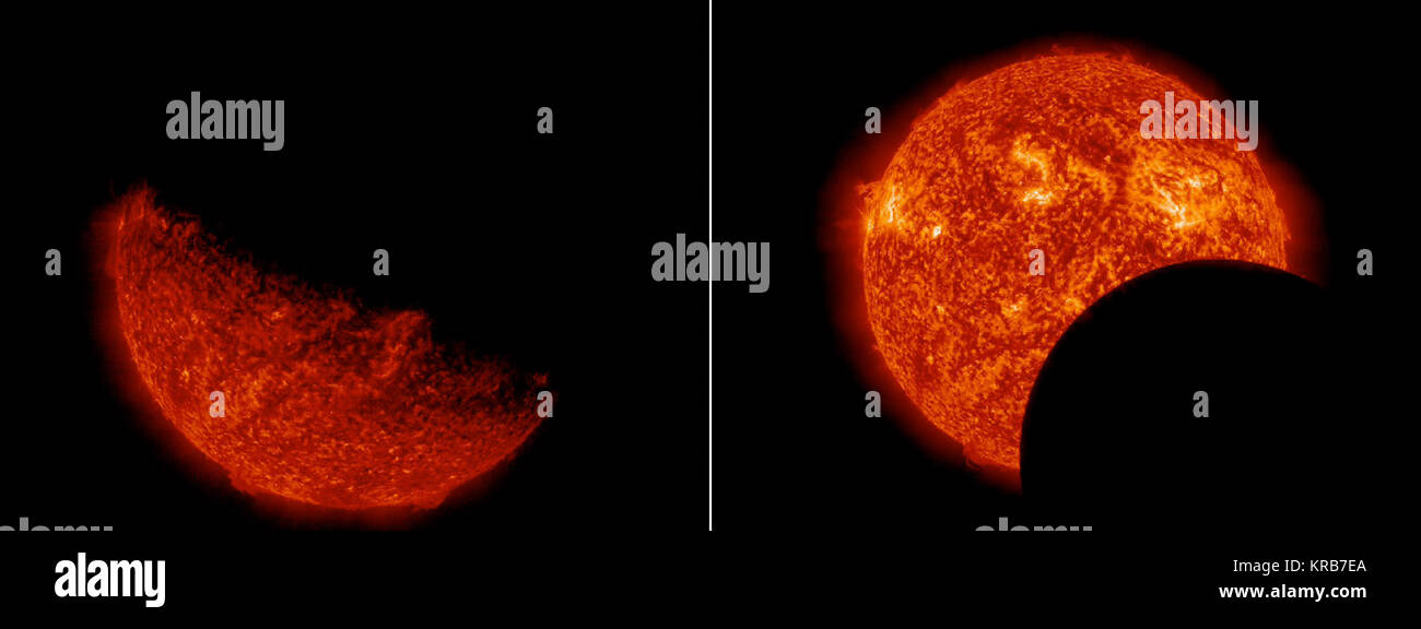 NASA SDO osserva la terra, lunare transita nello stesso giorno (8552464040) Foto Stock