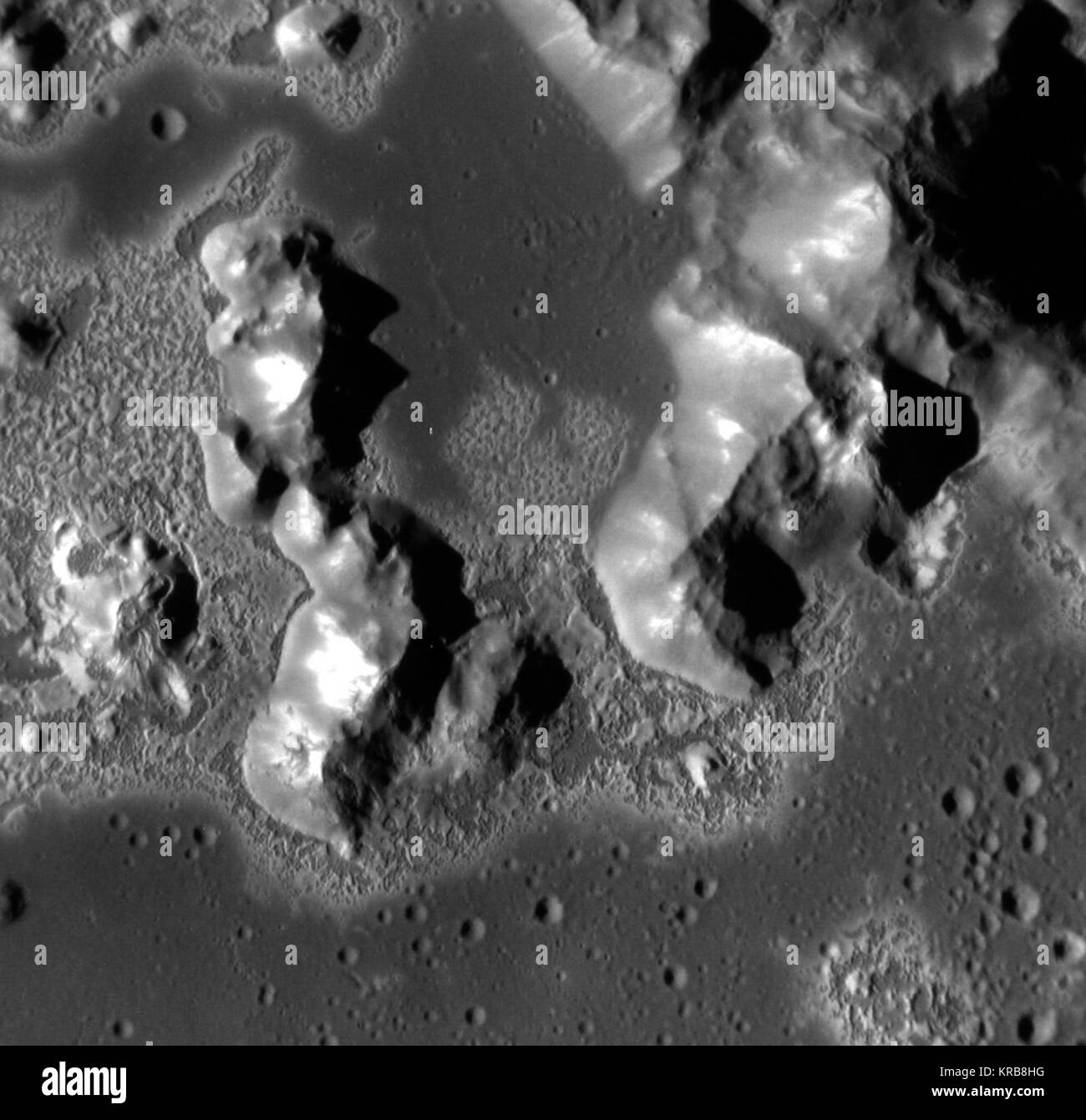 La formazione di sublimazione su Mercurio (9066653331) Foto Stock