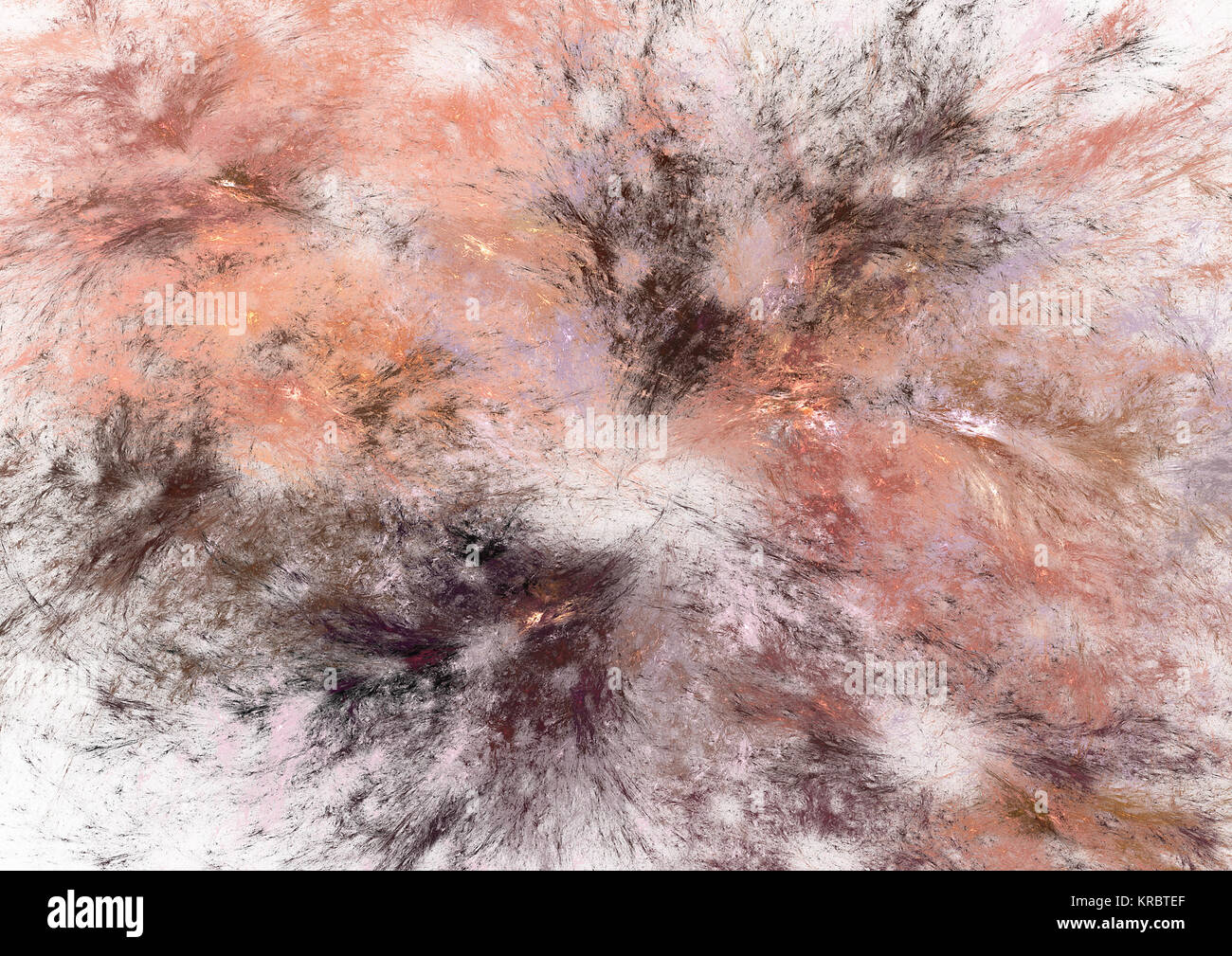 Fiamma frattale, computer immagine generata Foto Stock