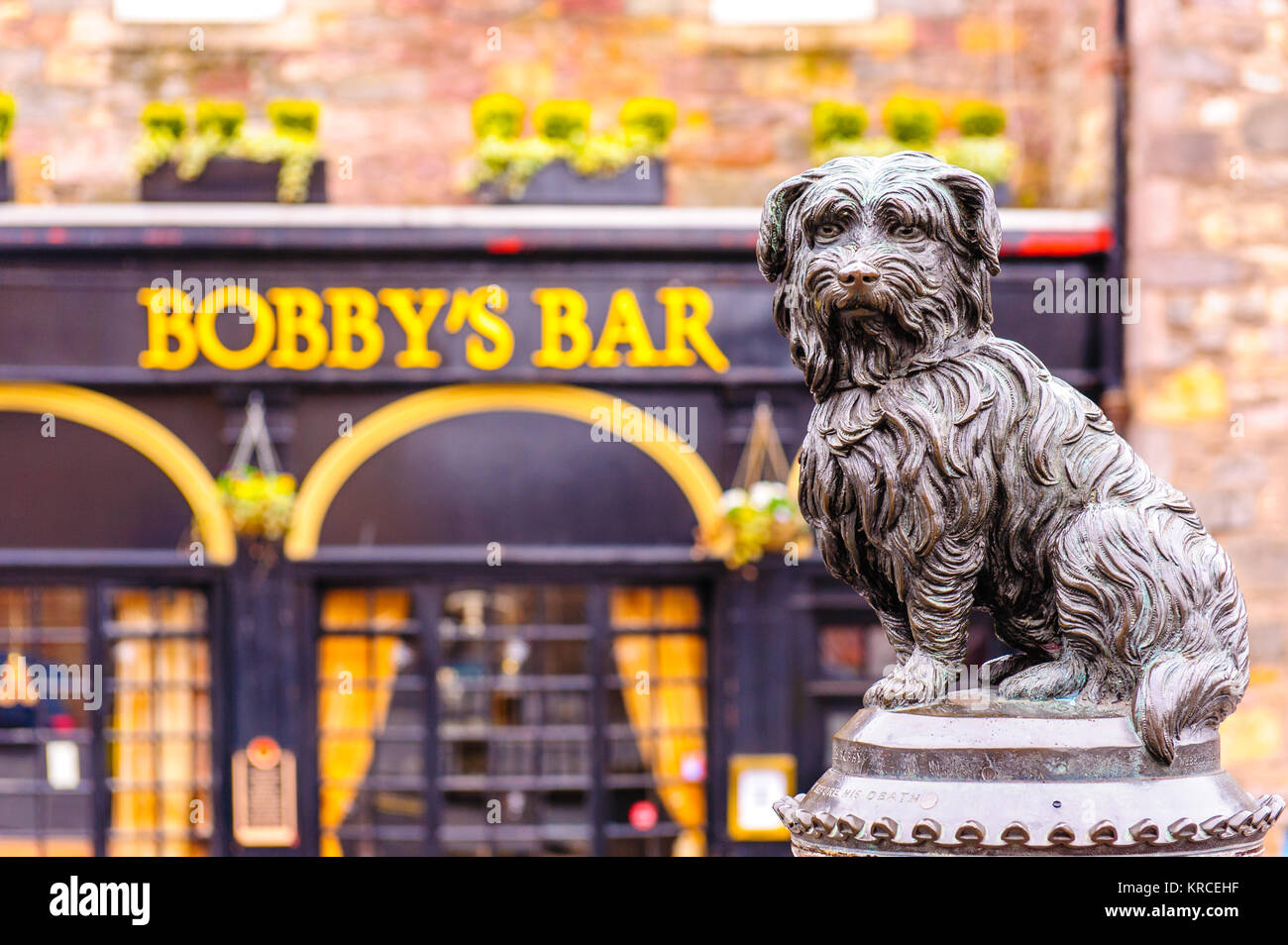 Greyfriars Bobby in Edinburgh Foto Stock