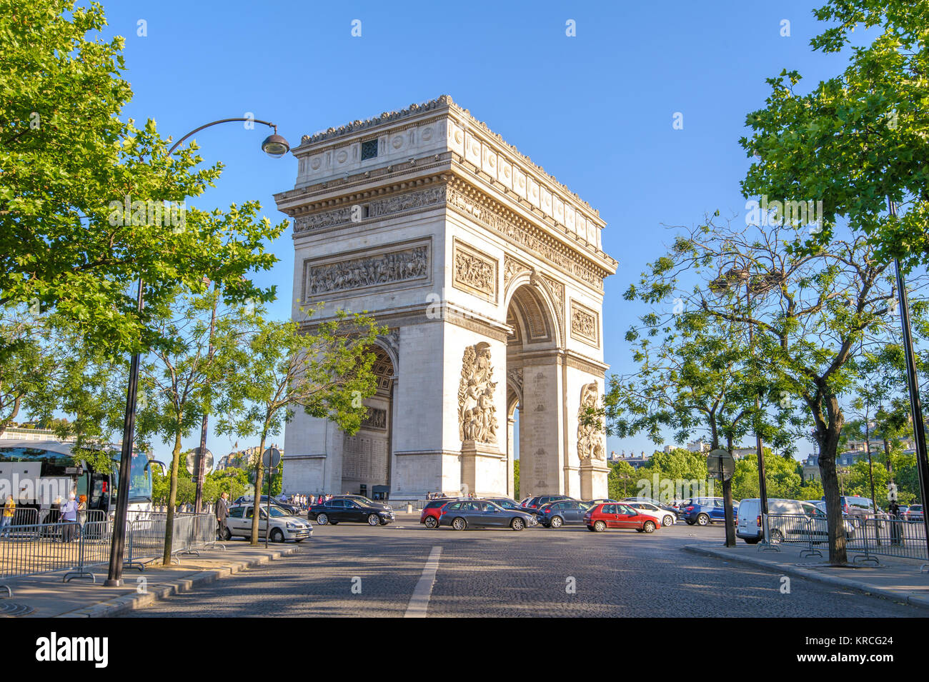 Arc de Triomphe in Paris , Francia Foto Stock