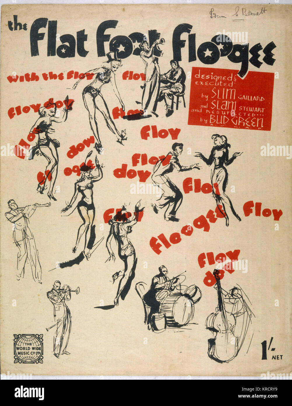 La musica popolare e balli degli anni quaranta Data: 1940s Foto Stock