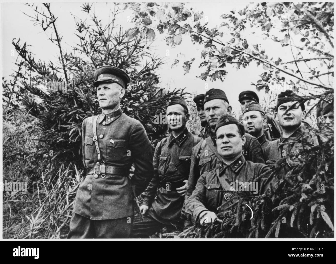 Il maresciallo Koniev a Mosca anteriore. Data: Autunno 1941 Foto Stock