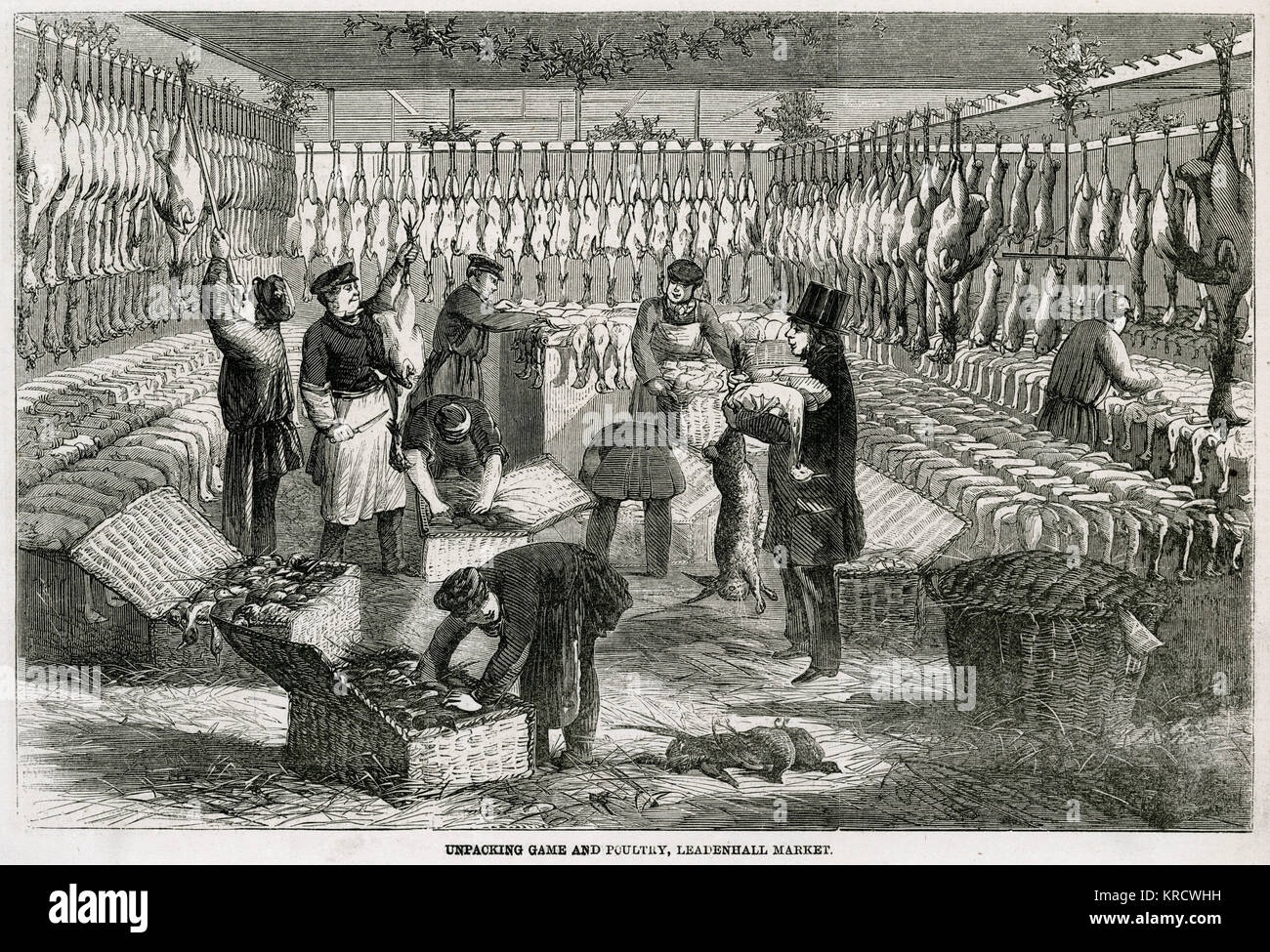 Mercato di Leadenhall 1859 Foto Stock