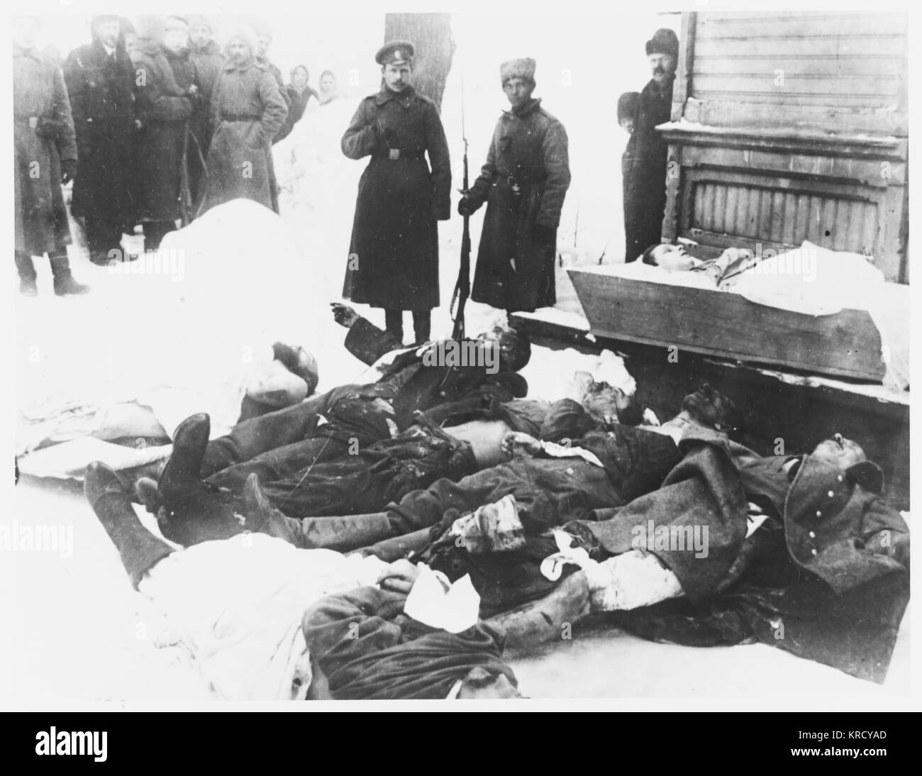 Vittime della "Rivoluzione di febbraio". Data: 23 Marzo 1917 Foto Stock