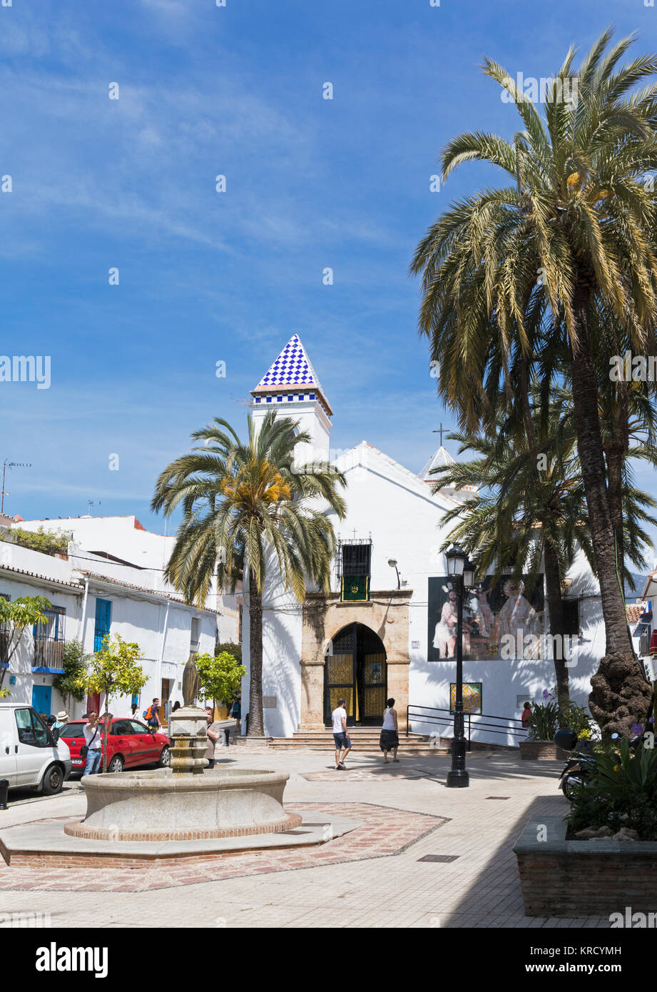 Marbella Costa del Sol, provincia di Malaga, Andalusia, Spagna meridionale. Hermita del Santo Cristo o Eremo di Santo Cristo nella città vecchia. Foto Stock