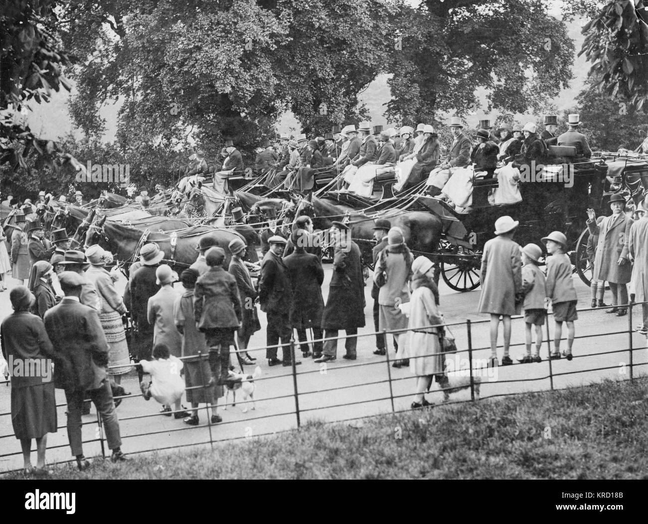 Coaching Club a Hyde Park, Londra Foto Stock