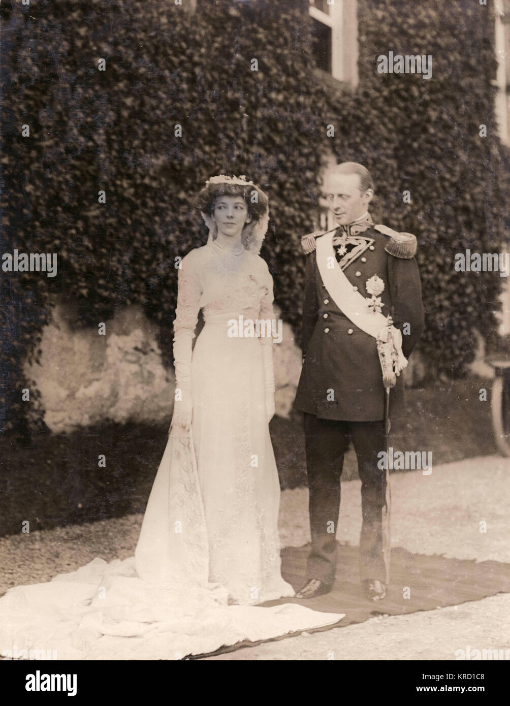 Matrimonio di Dom Miguel e Miss Anita Stewart Foto Stock